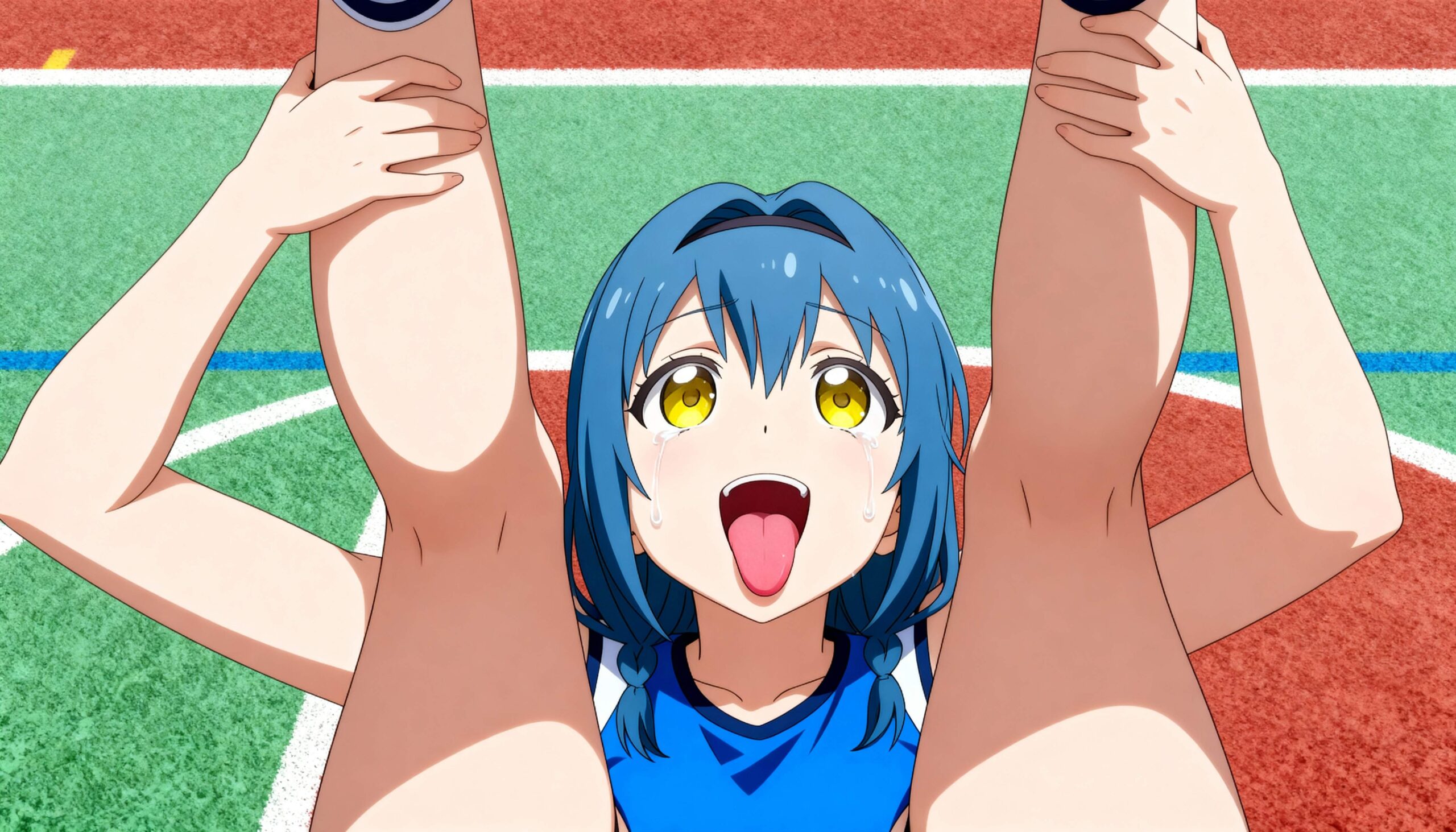 【画像】 陸上部JCさん、試合中に転んでま◯こが見えてしまうwwww